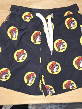 Boys Black Swim Trunks with Buc-cee's Print - NWOT - 4T